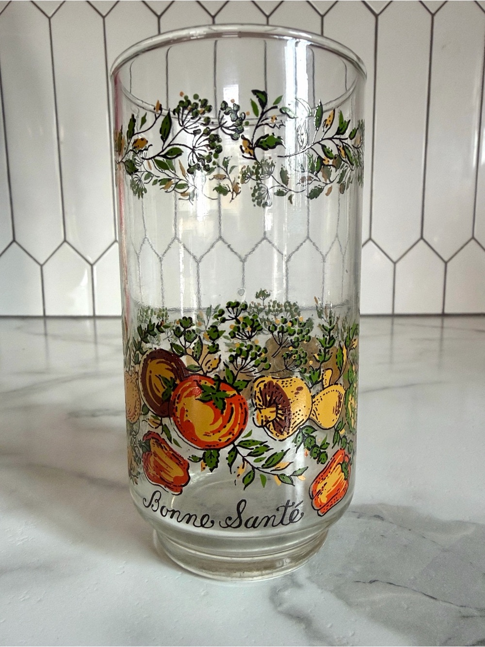 Vintage 1970’s Libby “Spice of Life” Drinking Glass